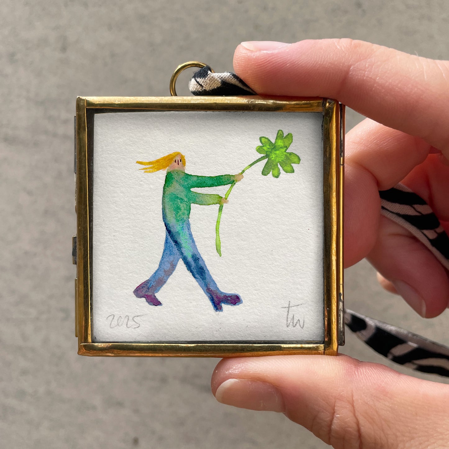 GLÜCKSBRINGER No. 01 - Original Mini Aquarell