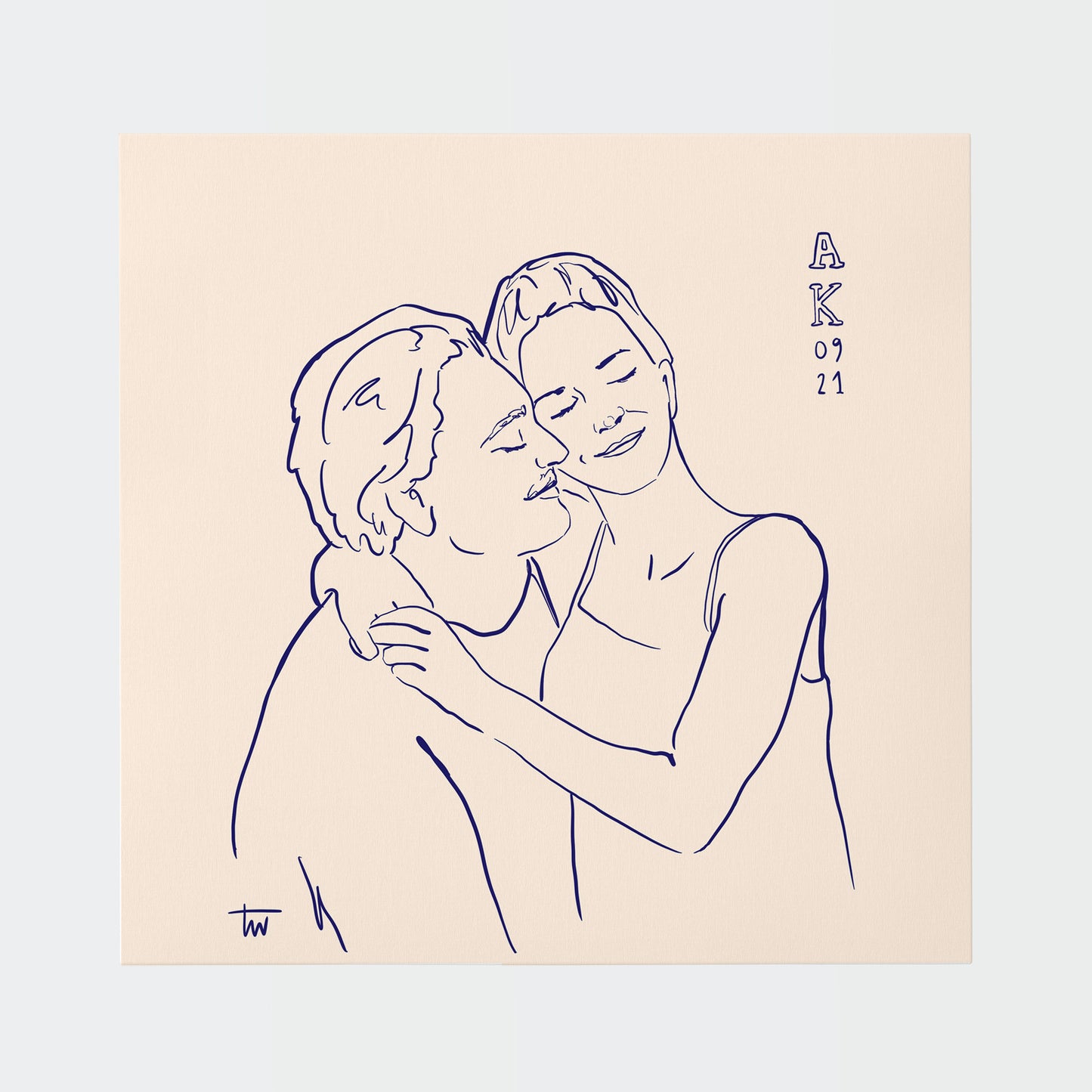 LOVELY MOMENT Portrait Drawing