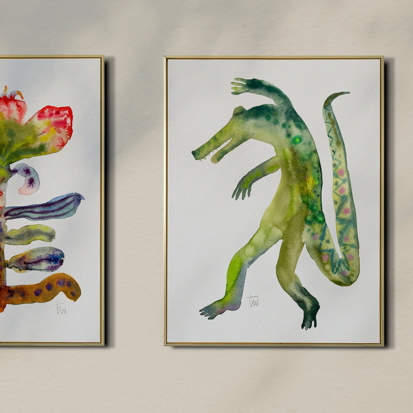 Original DANCING CROCODILE (24x30 cm)