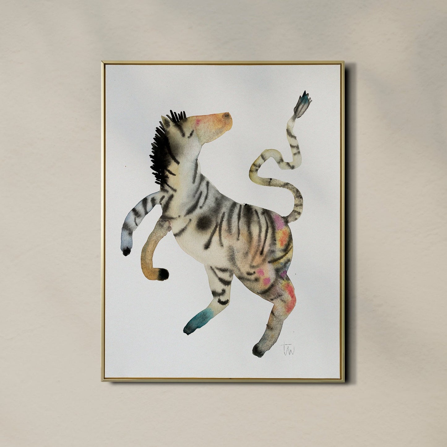 Original DANCING ZEBRA (24x30 cm)