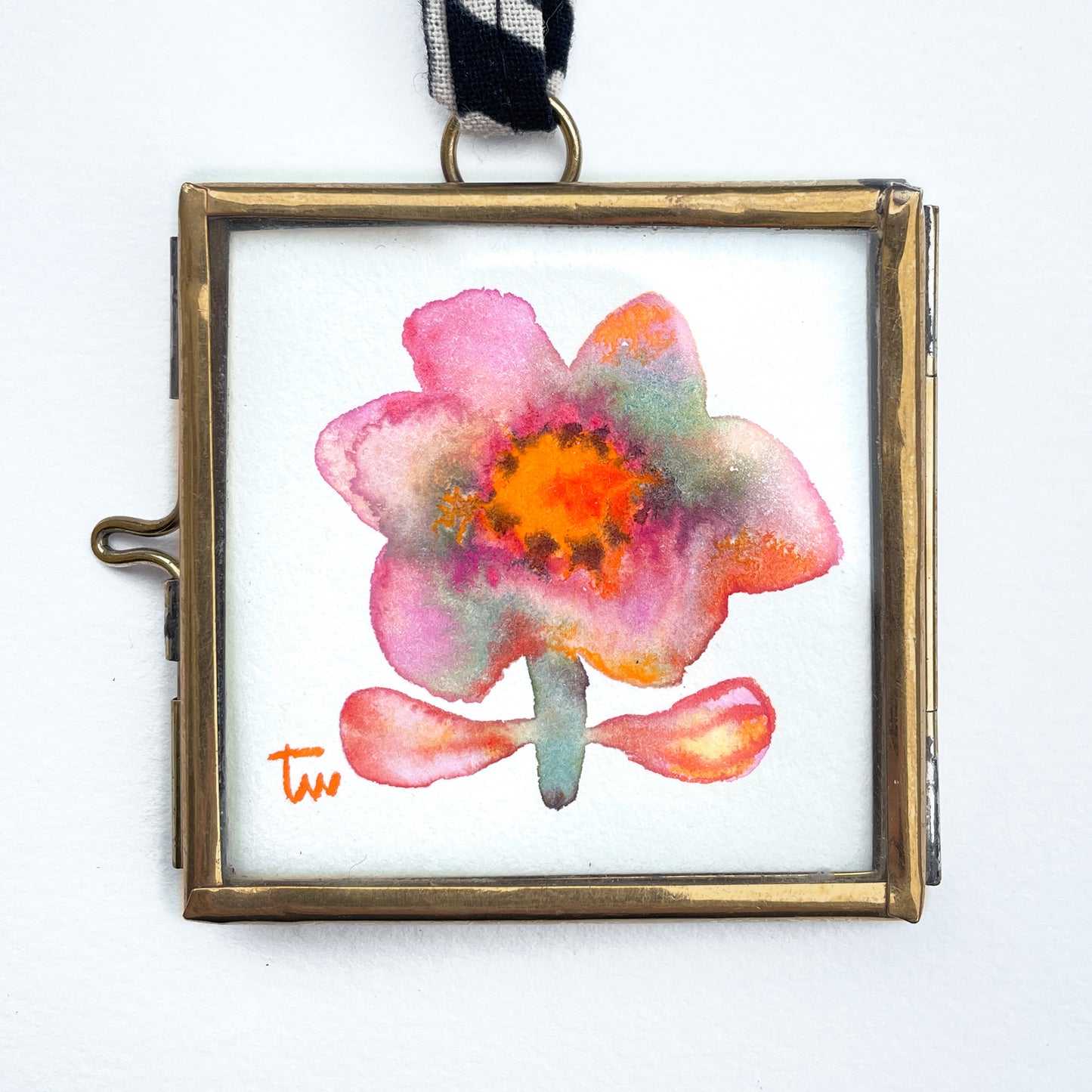 ROSÉ BLOSSOM - Original Mini Aquarell
