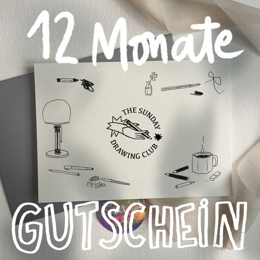 GUTSCHEIN 1 JAHR MEMBERSHIP - Sunday Drawing Club