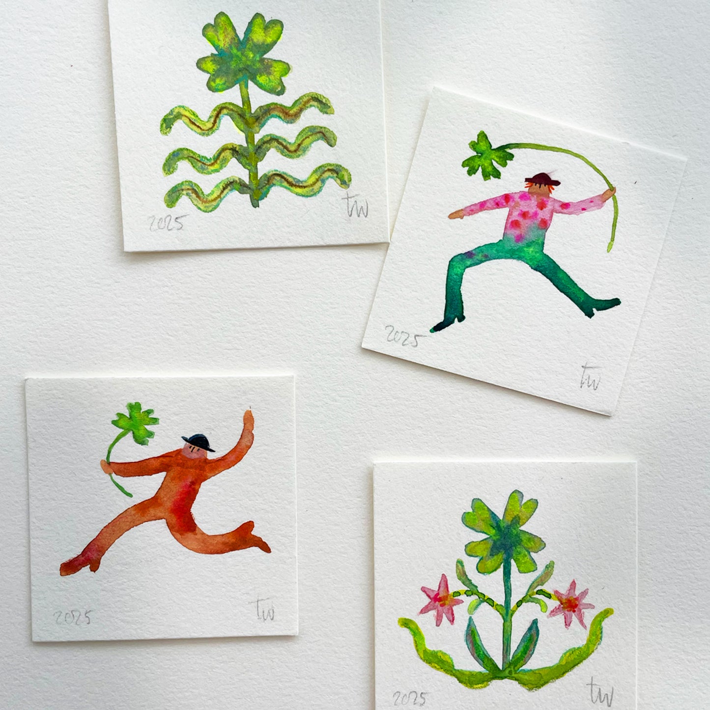 GLÜCKSBRINGER No. 01 - Original Mini Aquarell