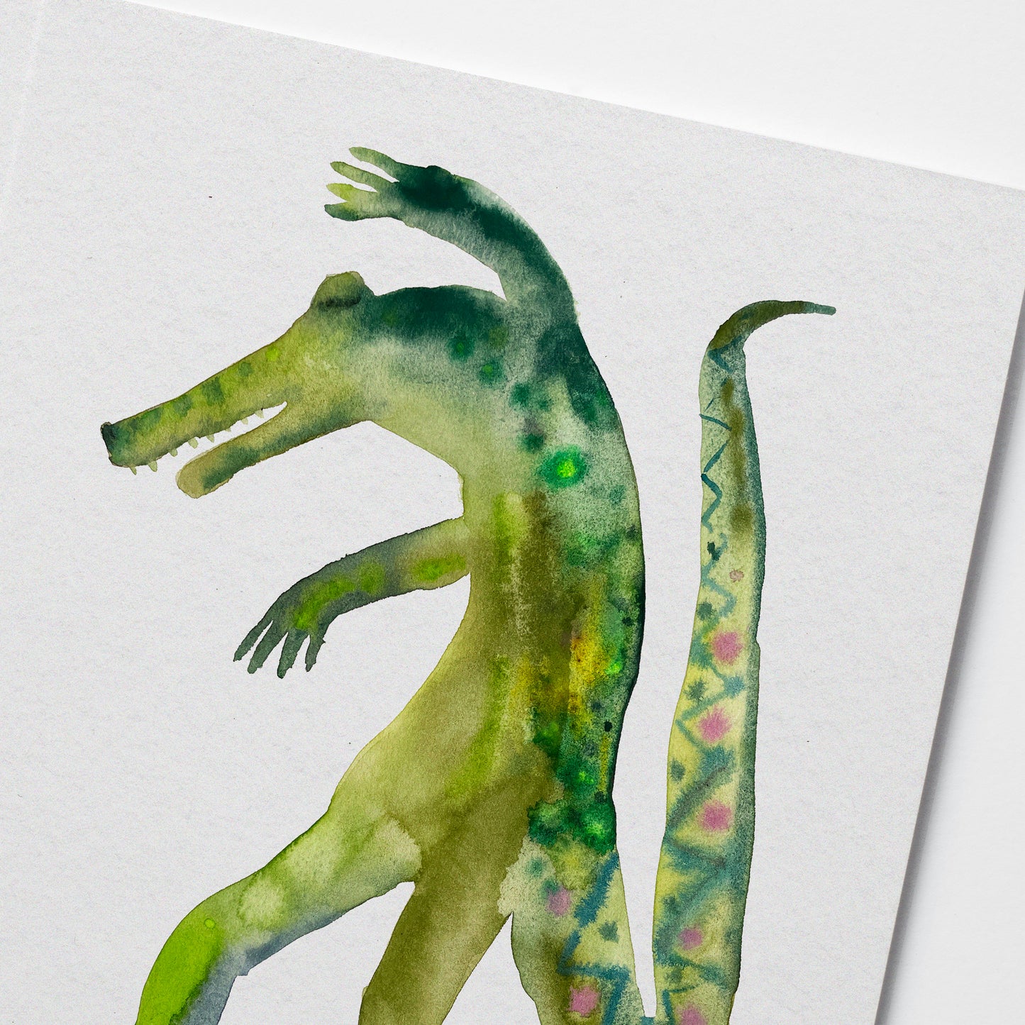 Original DANCING CROCODILE (24x30 cm)