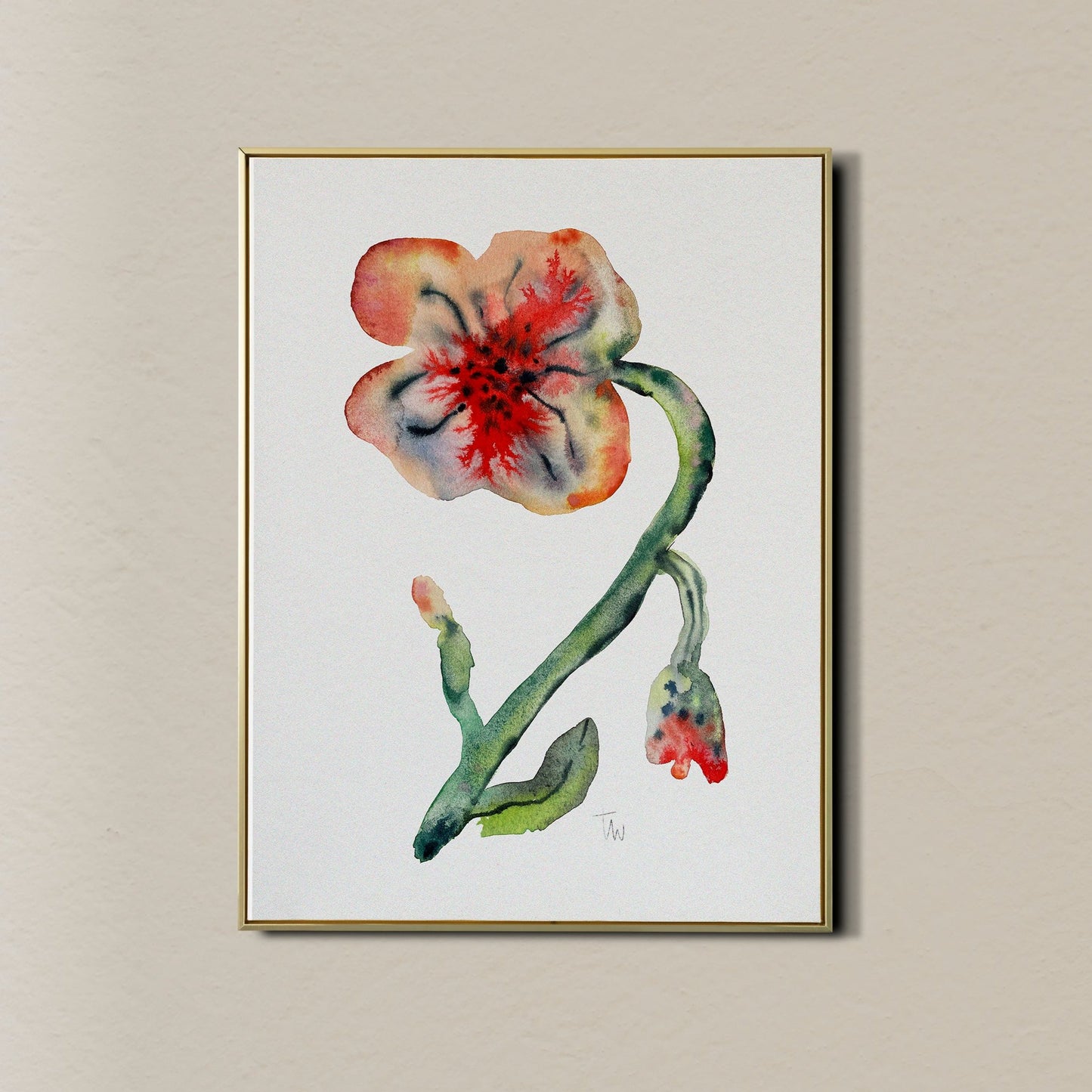 Original SCARLET FLOWER (24x30 cm)