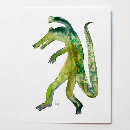 Original DANCING CROCODILE (24x30 cm)