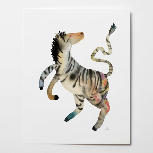 Original DANCING ZEBRA (24x30 cm)