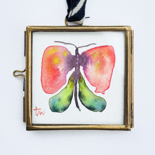 BUTTERFLY No. 01 - WILD GARDEN Original Mini Aquarell