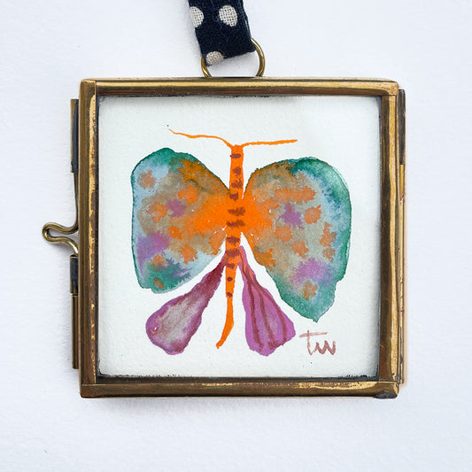 BUTTERFLY No. 02 - WILD GARDEN Original Mini Aquarell