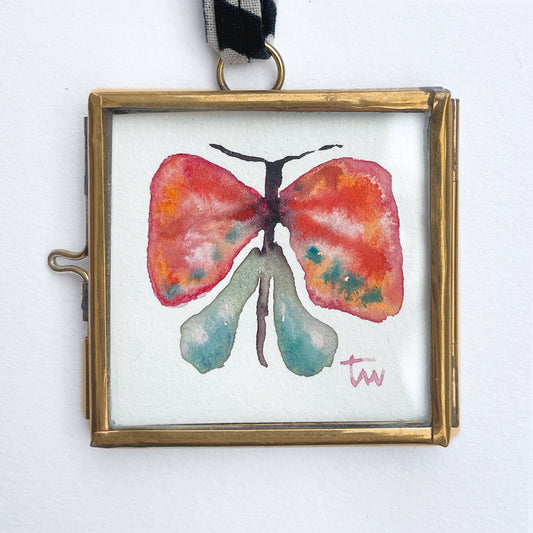 BUTTERFLY No. 04 - WILD GARDEN Original Mini Aquarell