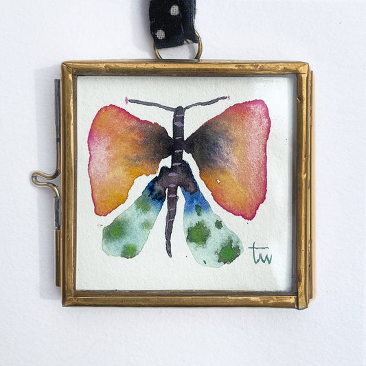 BUTTERFLY No. 05 - WILD GARDEN Original Mini Aquarell