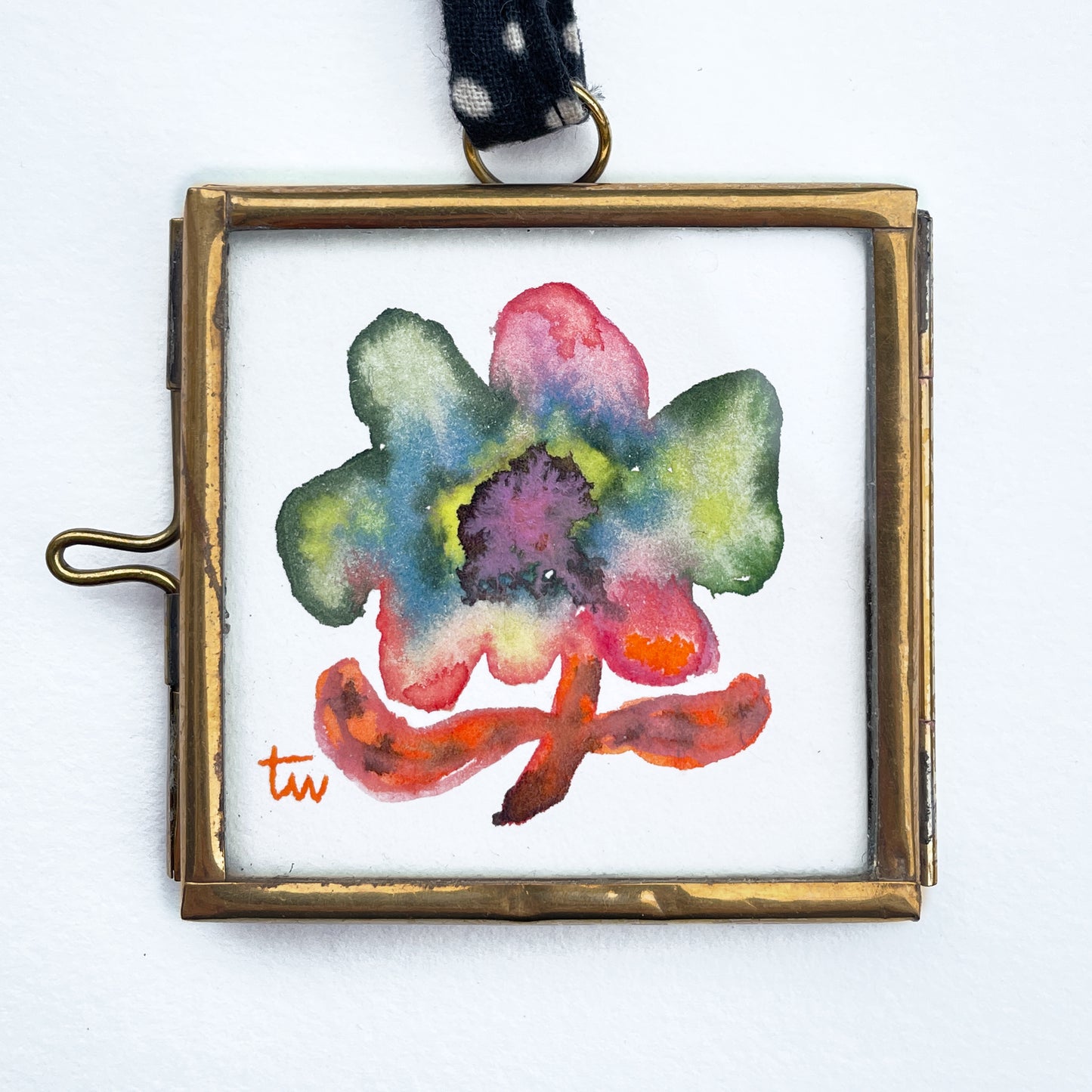 FLOWER No. 02 - WILD GARDEN Original Mini Aquarell