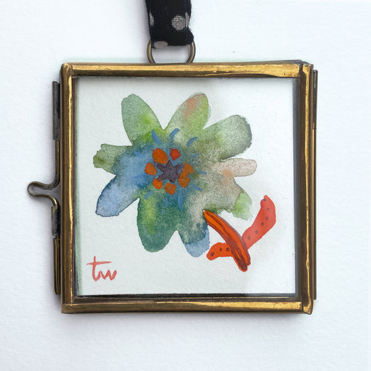 FLOWER No. 06 - WILD GARDEN Original Mini Aquarell