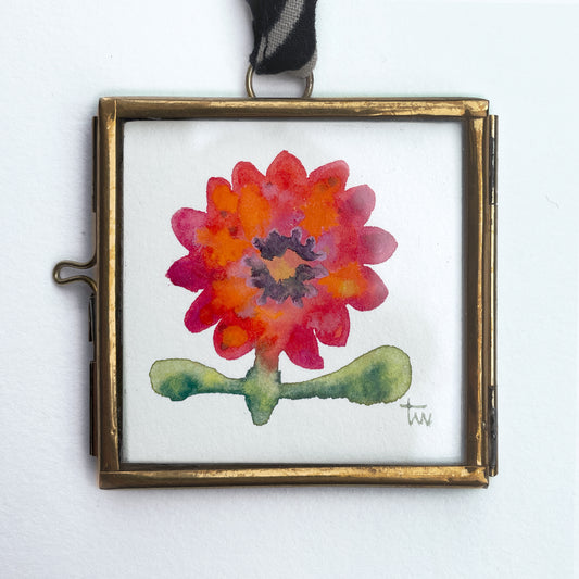 FLOWER No. 07 - WILD GARDEN Original Mini Aquarell