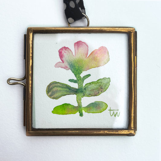 FLOWER No. 08 - WILD GARDEN Original Mini Aquarell