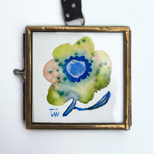 FLOWER No. 09 - WILD GARDEN Original Mini Aquarell