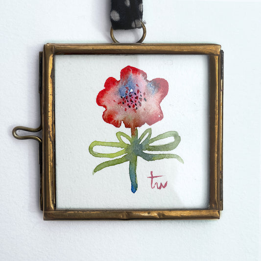 FLOWER No. 14 - WILD GARDEN Original Mini Aquarell