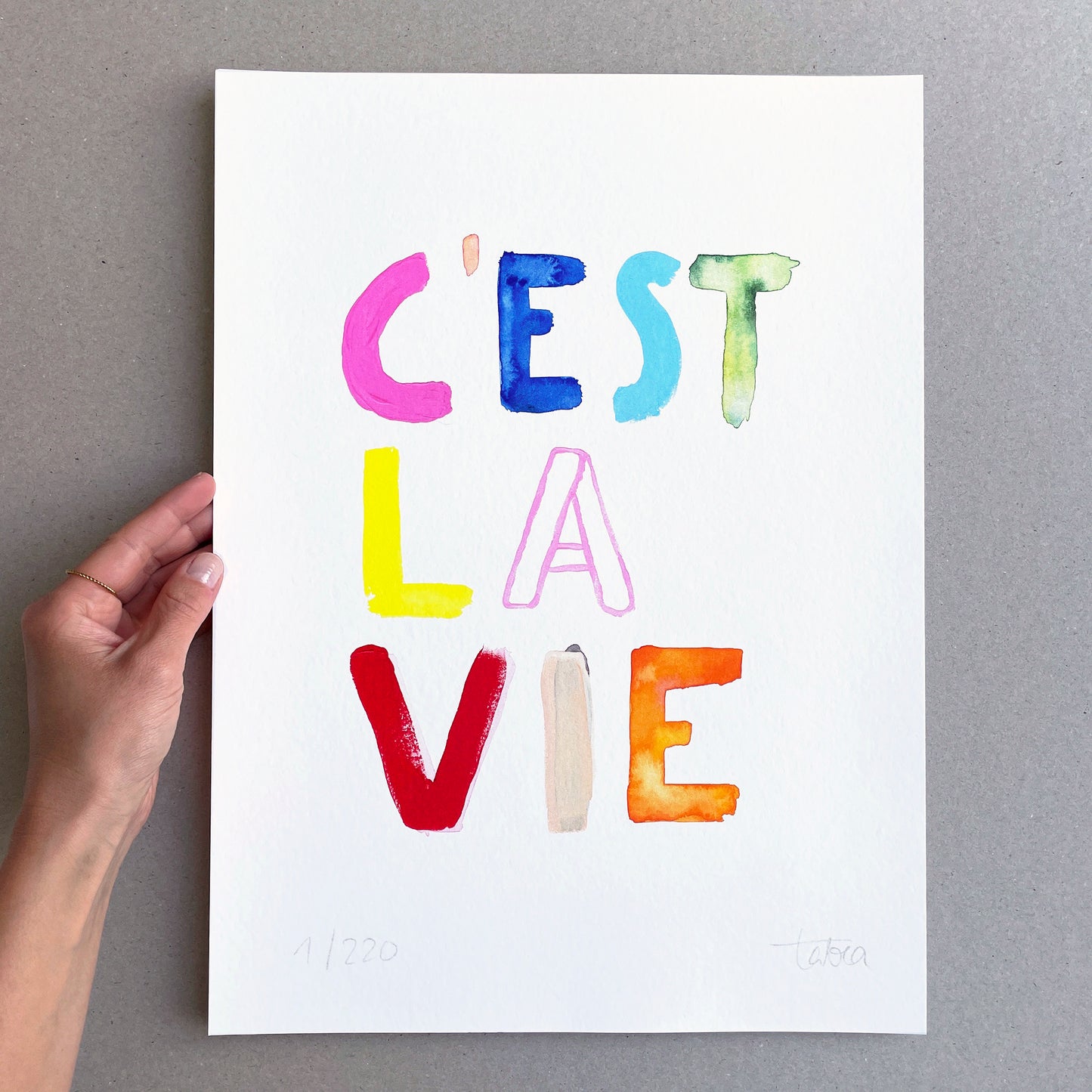 C'EST LA VIE Limited Art Print